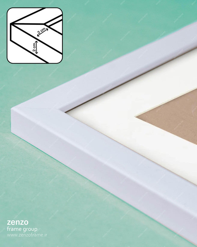 قاب عکس سفید پاسپارتو