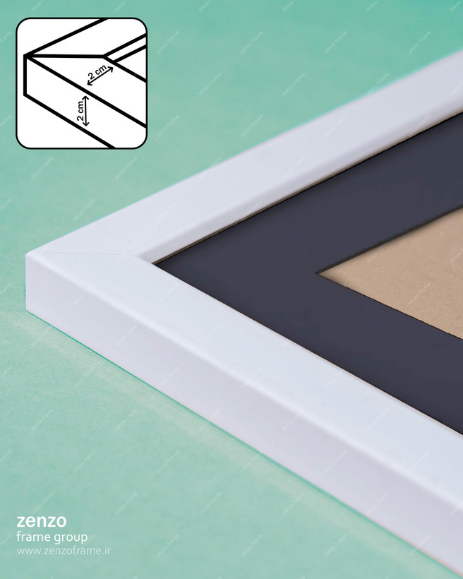 قاب عکس پاسپارتو سرمه ای