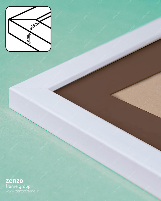 قاب عکس پاسپارتو قهوه ای