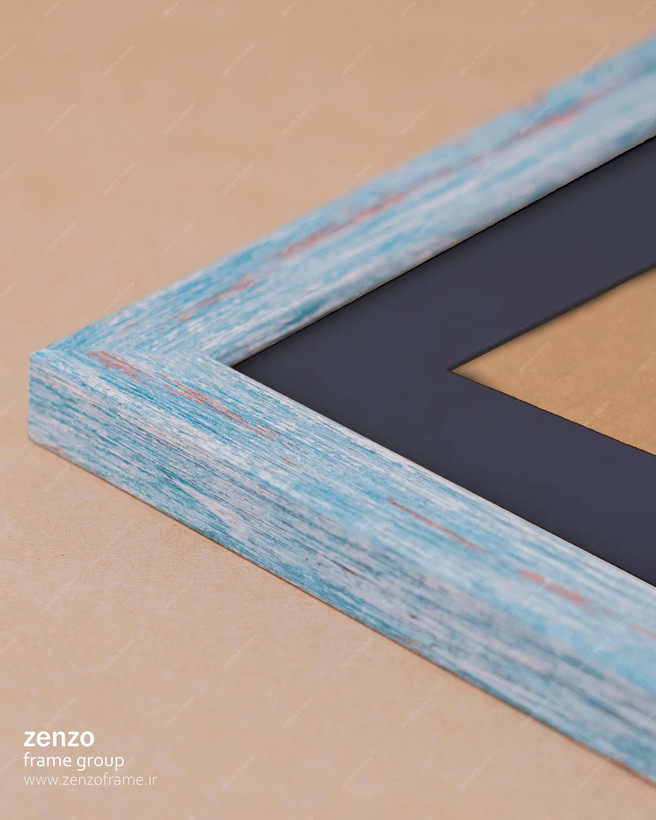 قاب عکس مدل دریا پاسپارتو سرمه ای