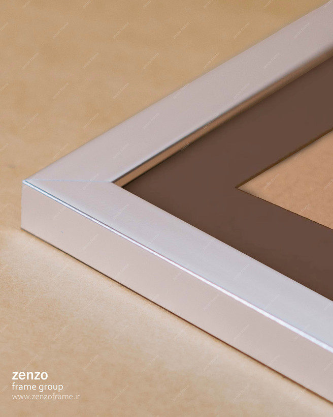 قاب عکس کروم پاسپارتو قهوه ای