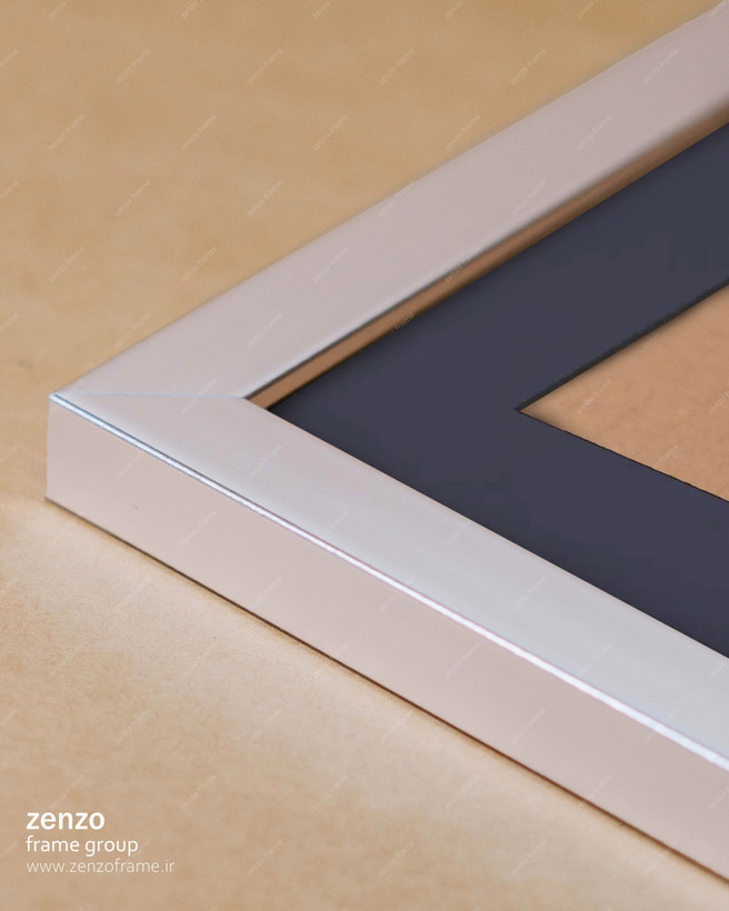 قاب عکس کروم پاسپارتو سرمه ای