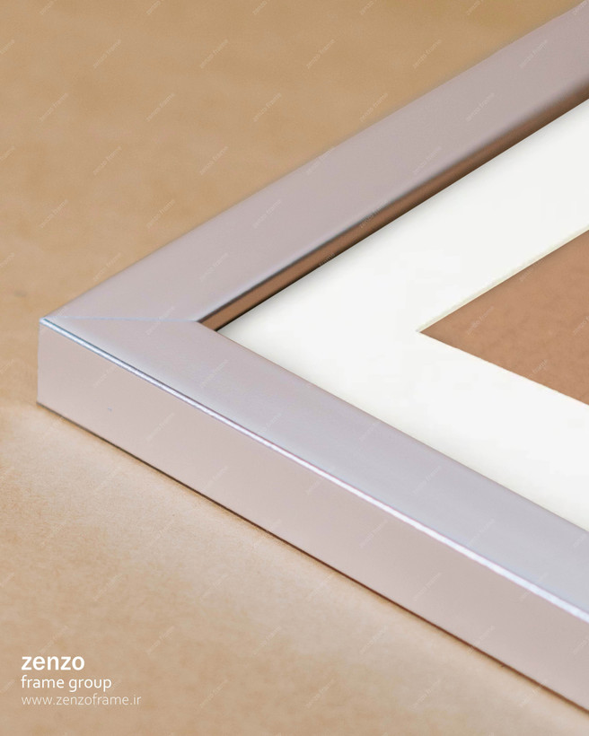 قاب عکس کروم پاسپارتو سفید